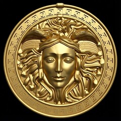 Силиконовый молд Медуза Горгона в рамке № 0739