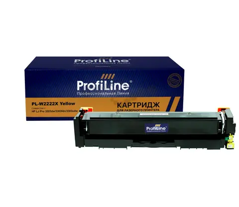 Картридж PL-W2222X для принтеров HP LJ Pro 3203dw/3303fdn/3303sdw Yellow 2500 копий ProfiLine