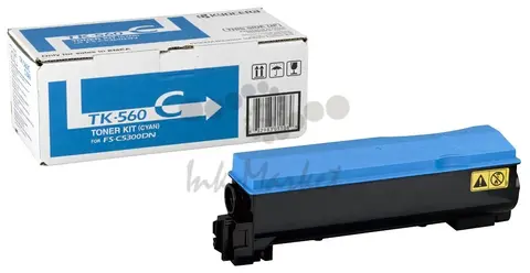 Kyocera TK-560C - голубой тонер-картридж для принтеров Kyocera FS-C5300DN, FS-C5350DN. Ресурс 10000 страниц.
