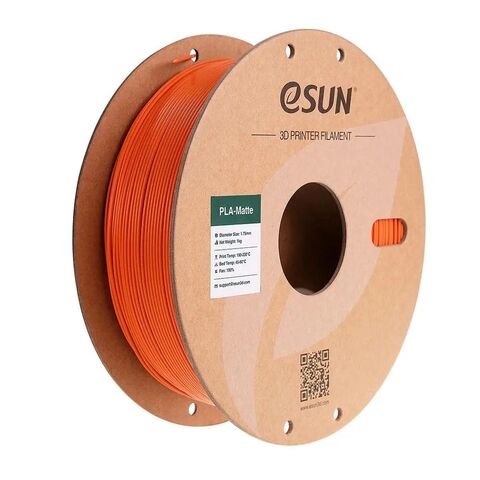 Пластик для 3D-печати eSUN PLA-Matte, 1,75 мм, 1 кг, мандариновый, PLA-MT175O-TA1P1