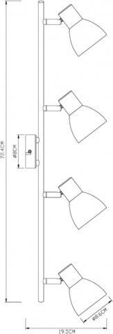 Потолочный светильник Arte Lamp FALENA A3117PL-4BK