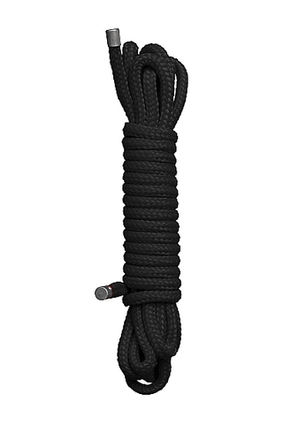 Черная веревка для бандажа Japanese rope - 10 м. - Shots Media BV Ouch! OU031BLK