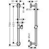 Штанга душевая 62,5 см Hansgrohe Unica Comfort 26401000