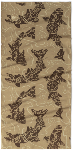 Бандана-труба Buff CoolNet UV Lake River Khaki фото 2