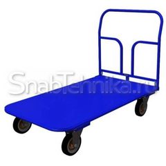 Тележка платформенная со складной ручкой (зацеп) ТПСР 2 МЗ (600х900) 160-Ч