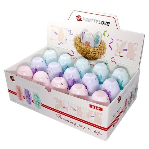 Набор из 15 мини-мастурбаторов Fantastic Egg Hard Boiled - Baile Pretty Love BI-014832H