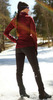 Элитный Женский утеплённый лыжный костюм Nordski Elite Base Wine/Black