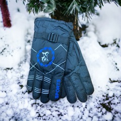 Перчатки. Мужские. Верх: Водоотталкивающий материал. Подклад: Плюш-флис. Горнолыжные. В упаковке 12 шт, разные цвета.