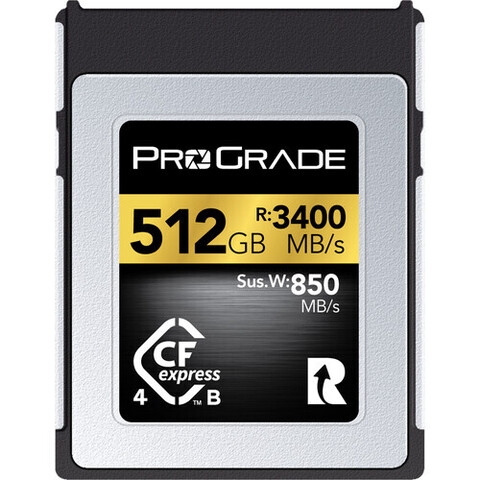 Карта памяти ProGrade 512GB Cfexpress B 4.0 Gold 3400/3000/850 MB/s