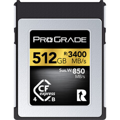 Карта памяти ProGrade Cfexpress B 512GB CFexpress 4.0 Type B Gold 3400/3000