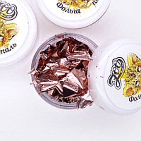 Zoo Nail Фольга поталь 14*14 см розовое золото
