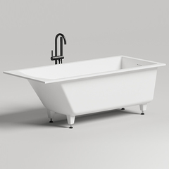 Salini 104323M CASCATA KIT Встраиваемая ванна с прямоугольной чашей 1698х750х600мм, ножки, донный клапан 