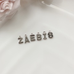 Слово из букв ZAEBIS в серебре