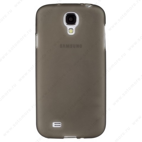 Накладка силиконовый для Samsung Galaxy S4 i9500/ i9505 серый матовый