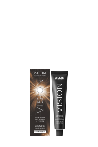 OLLIN PROFESSIONAL VISION крем-краска для бровей и ресниц (Коричневый) 20мл