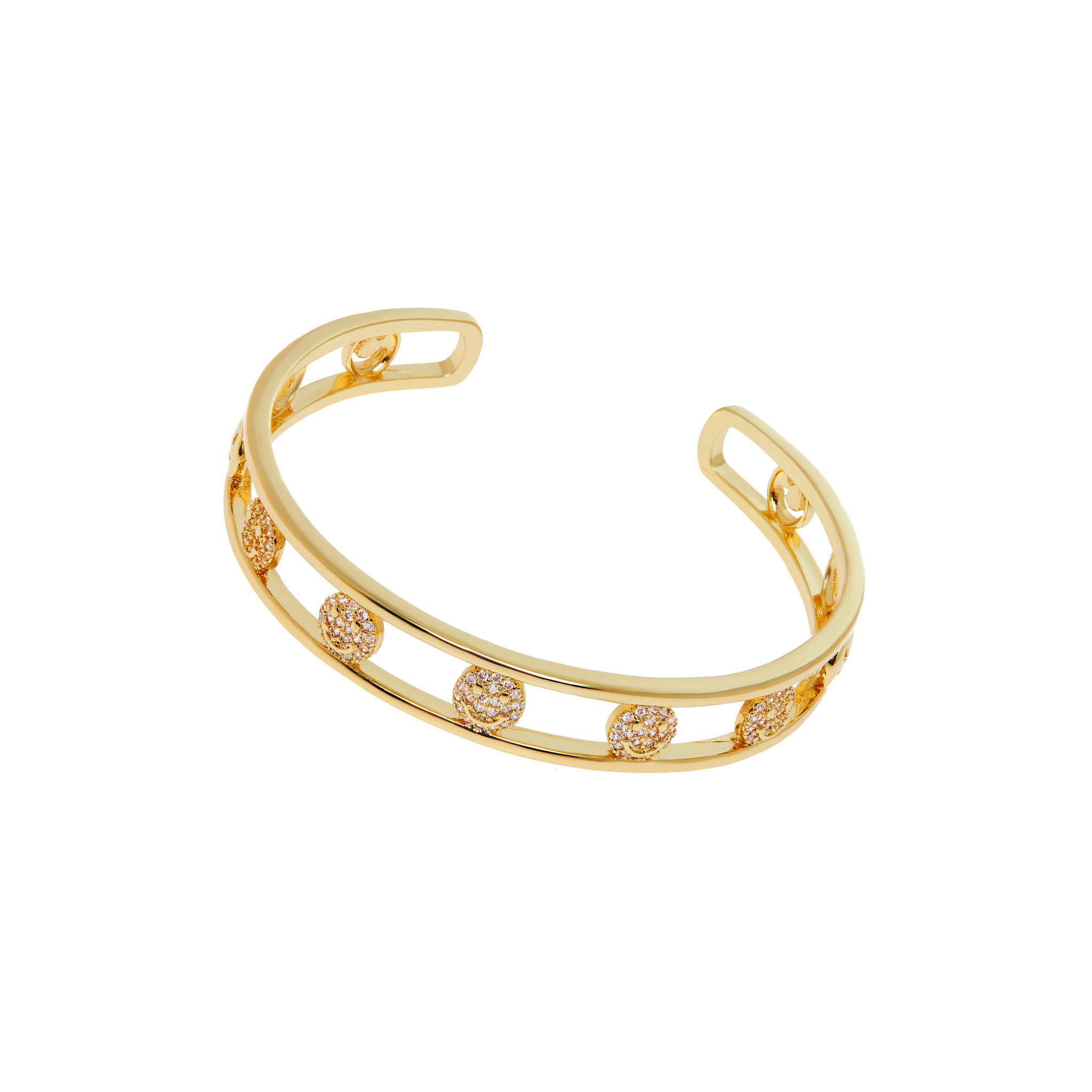 DÉJÀ VU Браслет Twin Line Smiley Bracelet déjà vu браслет gold smiley face bracelet pink