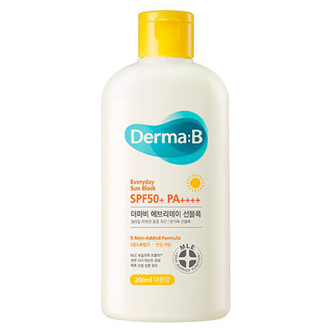 Ламеллярный солнцезащитный лосьон для лица и тела Derma:B Sun Block SPF 50+ PA++++,200мл