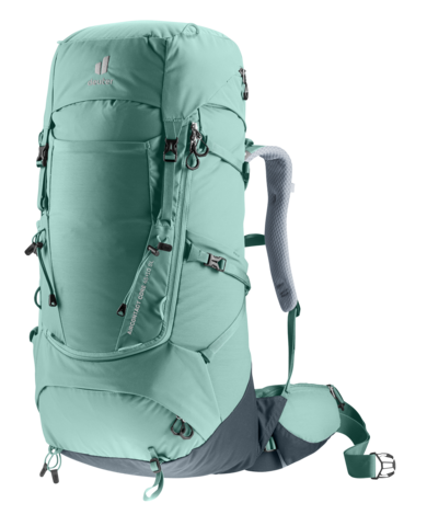 Картинка рюкзак туристический Deuter Aircontact Core 45+10 SL Jade-Graphite - 1