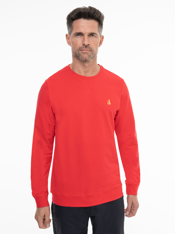 Джемпер красного цвета с круглым вырезом (XS/44, S/46, 3XL/56, 4XL/58) – Распродажа