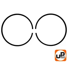 Кольцо поршневое UNITED PARTS d48мм, компл 2шт, для STIHL MS360 11250343001