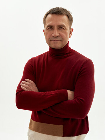 Водолазка MasQ 12 комбо красный-бордовый-белый