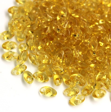 LMA-0132 Бисер-лепестки Миюки/Miyuki long Magatama Transparent Light Topaz