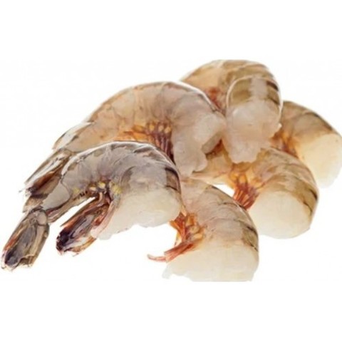 Креветки без головы в панцире свежемороженые 26/30 глазурь 7% -1 кг, Индонезия