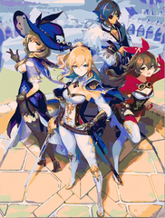 Картина по номерам Геншин Импакт