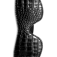 Черная маска на глаза Croco Blindfold - 