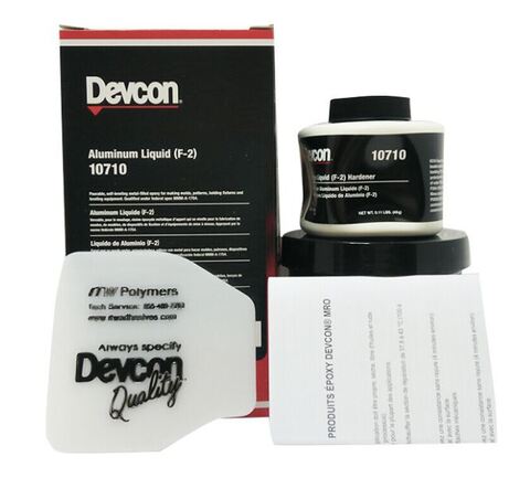 Devcon Aluminium Liquid (F-2) 10710 - жидкий эпоксидный состав с алюминиевым наполнителем, 500 г