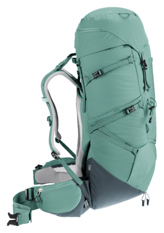 Картинка рюкзак туристический Deuter Aircontact Core 45+10 SL Jade-Graphite - 9