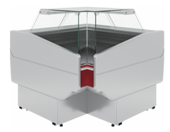 Холодильная витрина CARBOMA ATRIUM 2 GC120 VM-6 динамика (внутренний угол 90)