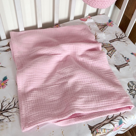 Плед муслин "Розовый"