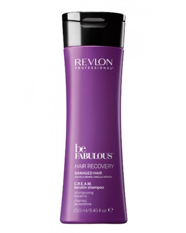 Revlon Professional Be Fabulous C.R.E.A.M. Keratin Shampoo - Очищающий шампунь с кератином