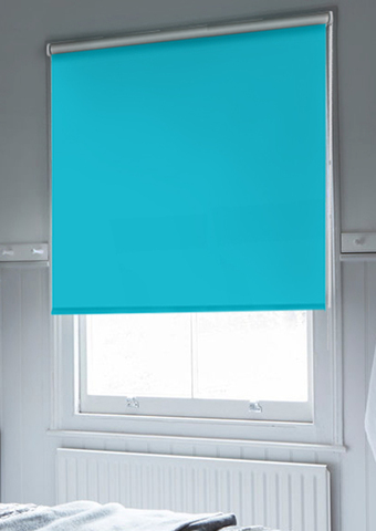Рулонная штора блэкаут отражающий Генова голубой