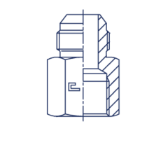 Соединение FS JIC 1.5/8" NPT1.1/4" CAST