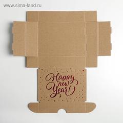 Коробка складная рифлёная «Новогодняя», 21 х 15 х 5 см