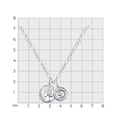 94070326 - Колье из серебра 925 пробы с подвесками 