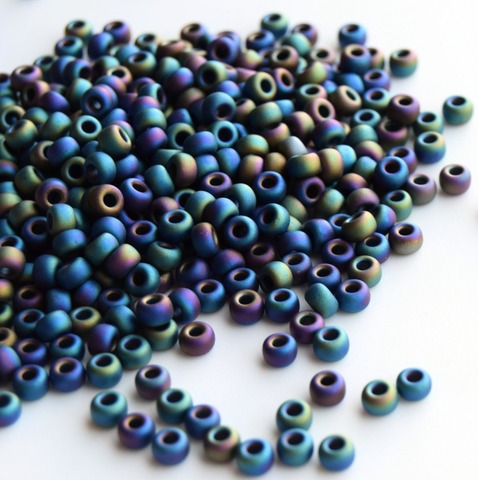 15/0 RR-0401FR Matted Multi Iris