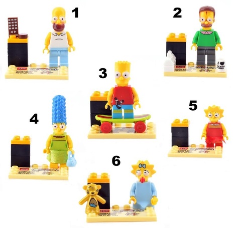Minifigures Simpsons Family Blocks Building