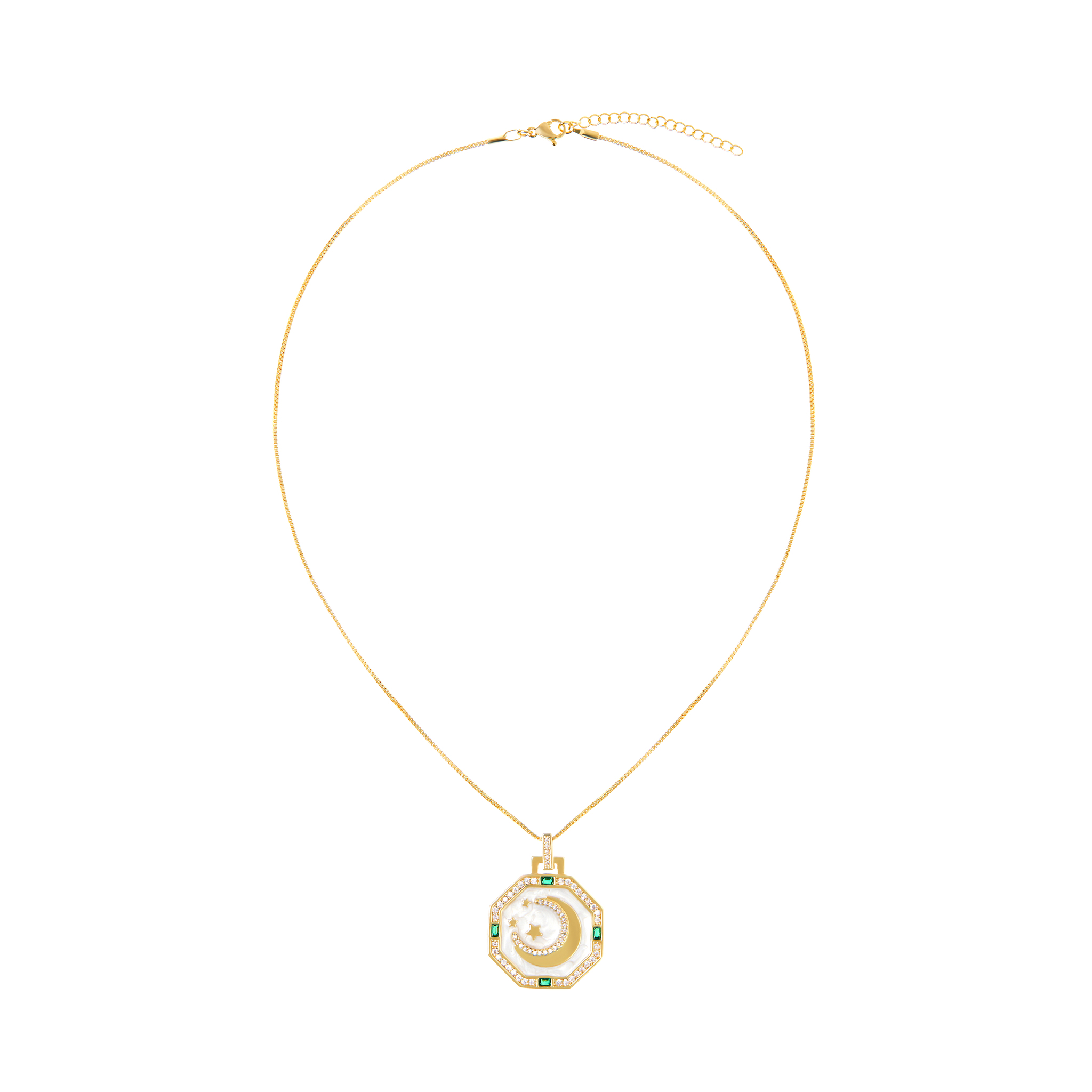 DÉJÀ VU Колье Moony Compass Necklace déjà vu колье snake medallion necklace – multi