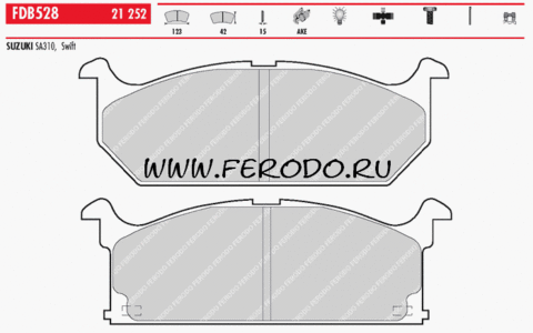 FDB528 Тормозные колодки дисковые OE 'PREMIER'