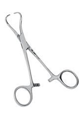 Зажим с кремальерой для операционного белья