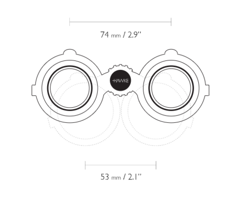 БИНОКЛЬ HAWKE VANTAGE WP 10X42 (GREY)