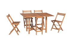 Комплект садовый складной стол и 4 стула Bergamo
