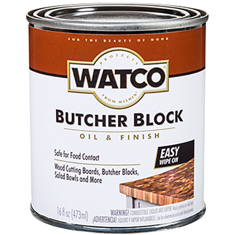 WATCO BUTCHER BLOCK OIL & FINISH Тунговое масло для столешниц, разделочных досок и деревянной посуды