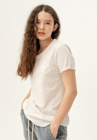 Футболка Bowery NYC однотонная Slub Sugar White