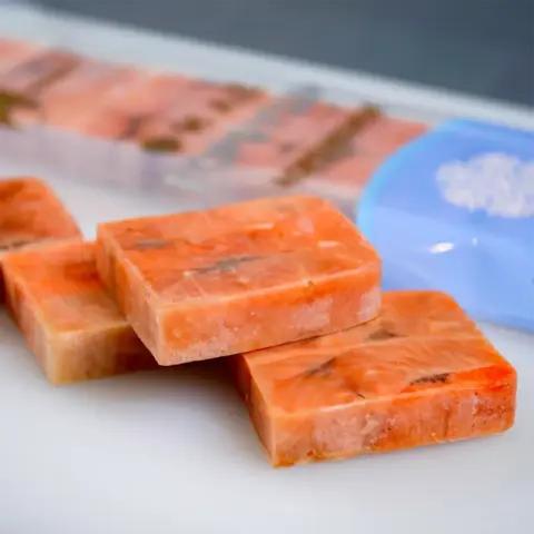 Филе горбуши без кожи порц. кубики 100-120гр