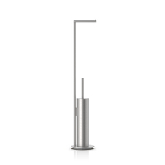 Decor Walther 0522376 Decor Walther Mikado SBK Напольная стойка с ершиком и бумагодержателем, цвет: сталь матовая фото