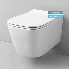 ArtCeram ASV006 05 00 ArtCeram A16  Унитаз подвесной ТУРБО СМЫВ THE REEL, 36х52 см, с креплениями,  цвет белый матовый SANIGLAZE фото